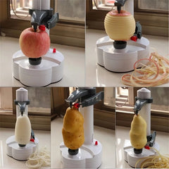 Electric Vegetable Peeler — 3-Blade Stainless Steel, Auto Peel in Seconds