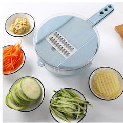 8-in-1 Mandoline Slicer & Grater Set — Slice, Peel, and Grate in Seconds