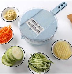 8-in-1 Mandoline Slicer & Grater Set — Slice, Peel, and Grate in Seconds