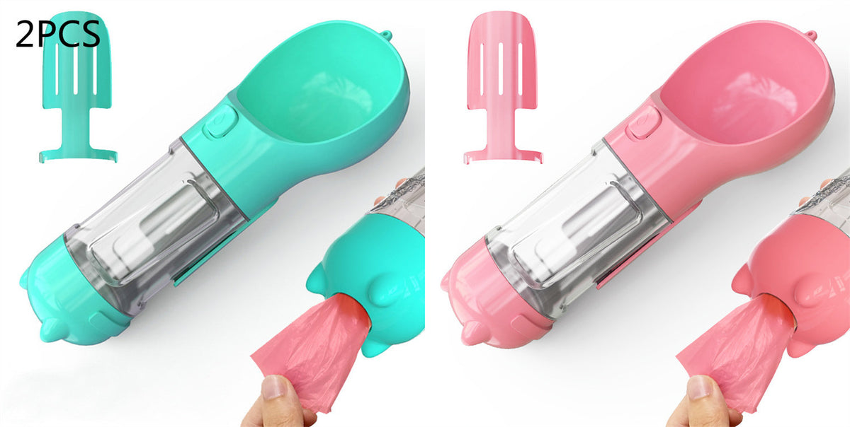 3-in-1 Portable Dog Water Bottle & Bowl