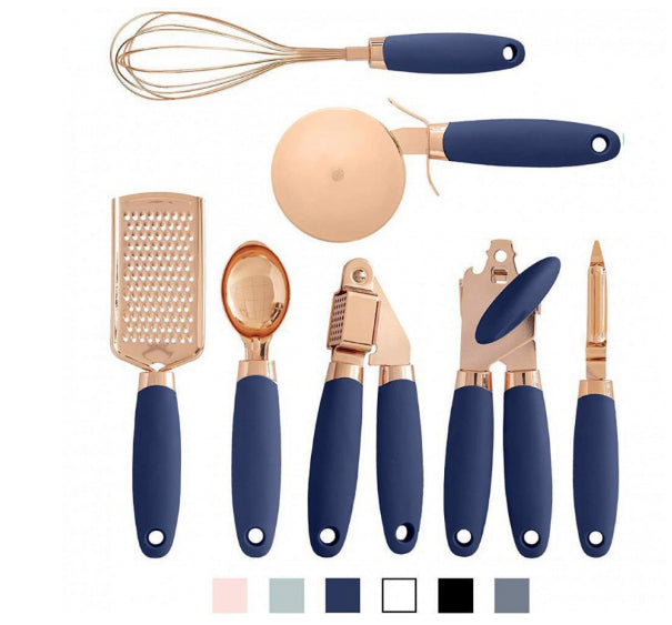 Copper-Plated Peeler Set — Elegant Kitchen Tool Set, Counter-Ready Design